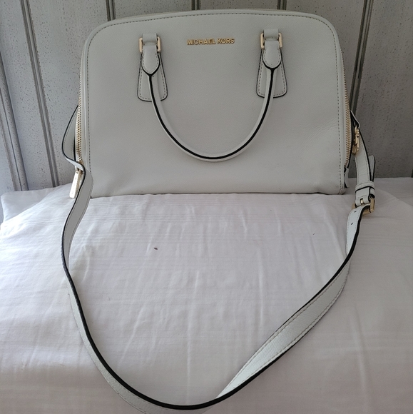 Mk white satchel bag - Picture 1 of 9